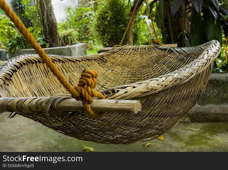 Rattan hammock, made in the philippines. Rattan hammock, made in the philippines
