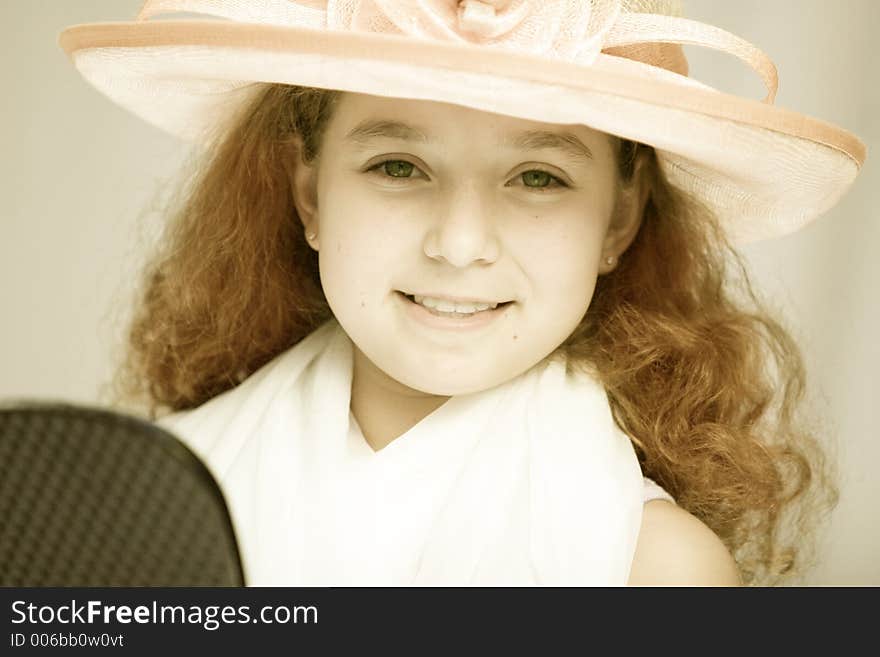 Girl In Fancy Hat