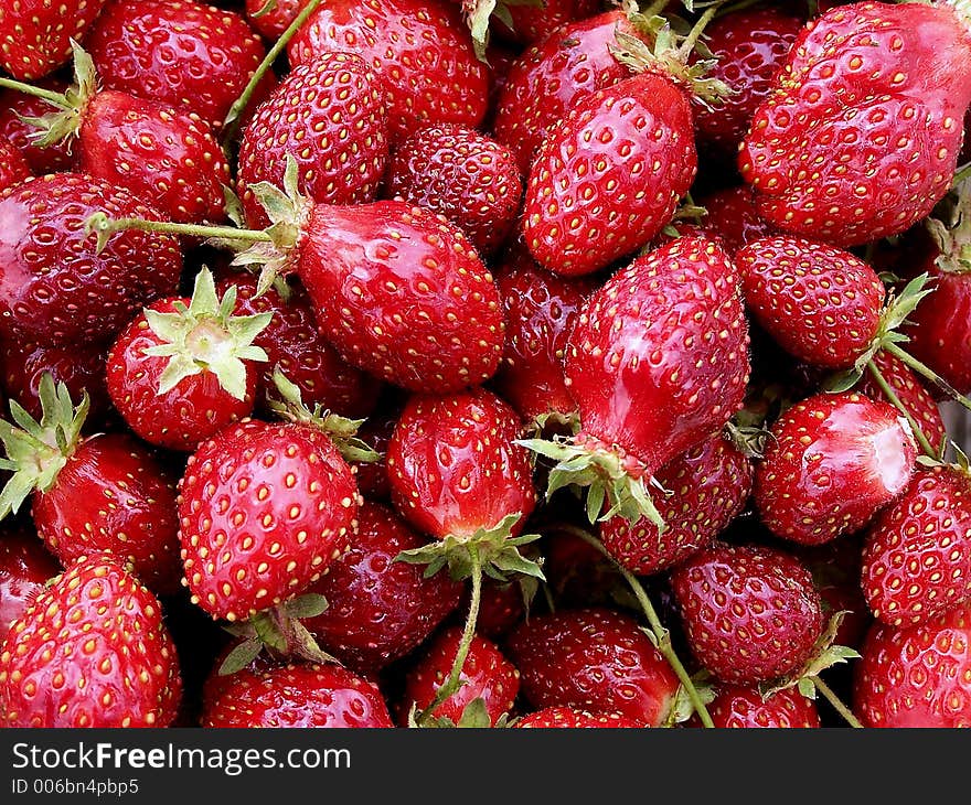 Closeup of Strawberries