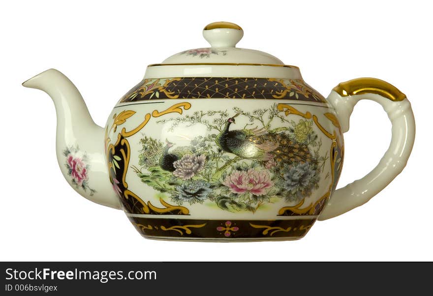 Isolated chinese tea jug