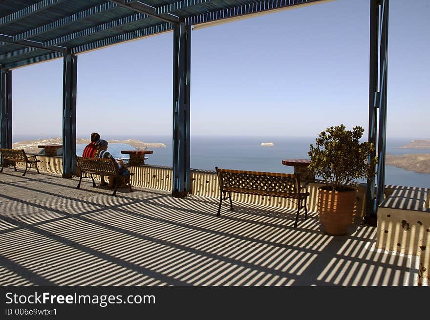 Looking out over the mediterranean. Looking out over the mediterranean