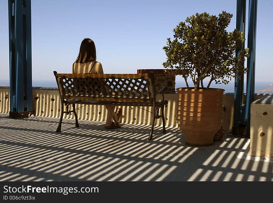 Looking out over the mediterranean. Looking out over the mediterranean