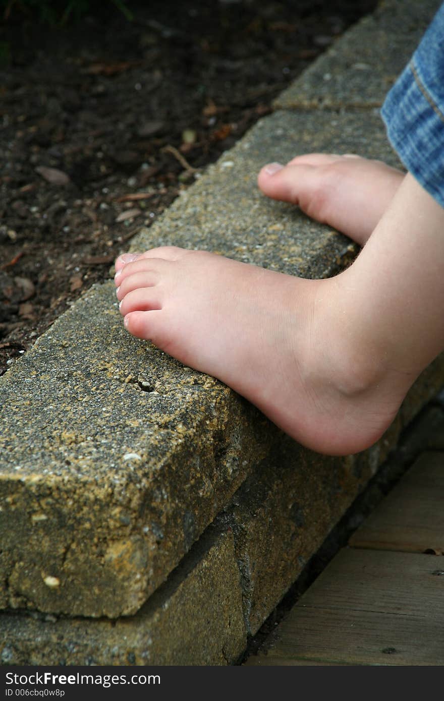 Childs feet