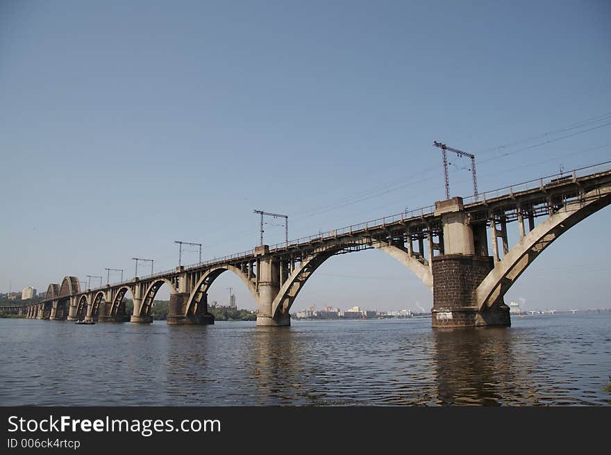 Bridge for Dniepr river. Bridge for Dniepr river