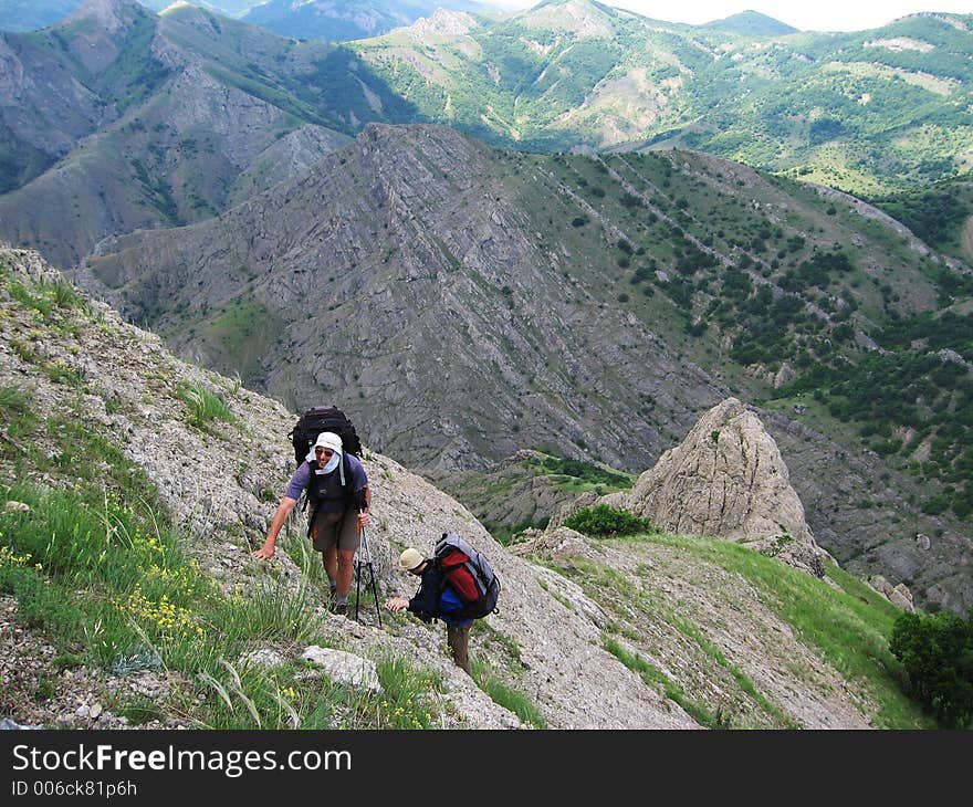 Climbers On The Mountains