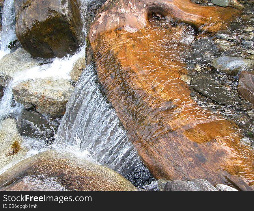 Wood waterfall 1