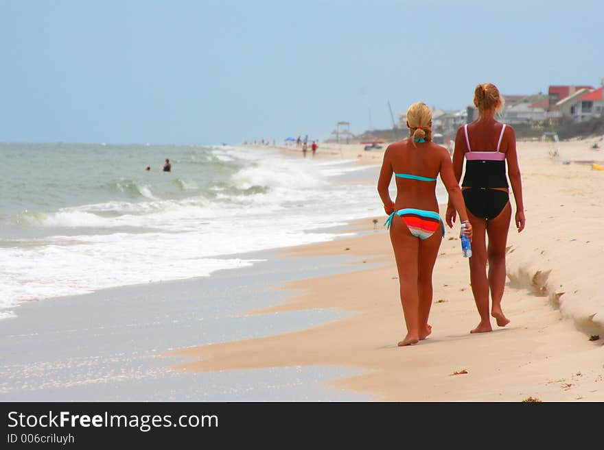 Blonde & Tan on the beach 4