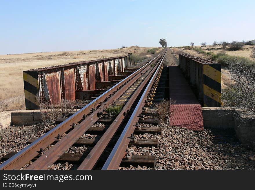 View of railroad bridge