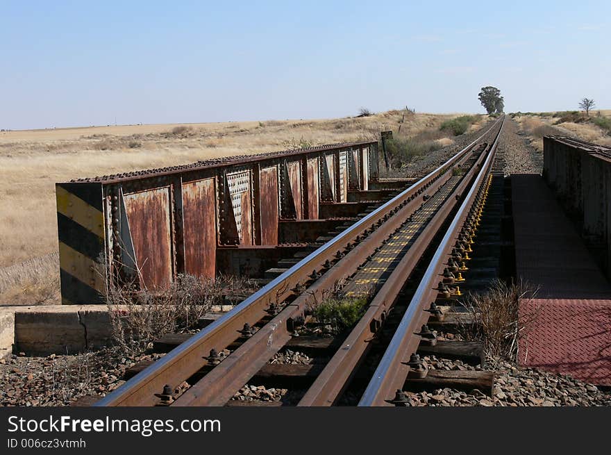 View of railroad bridge