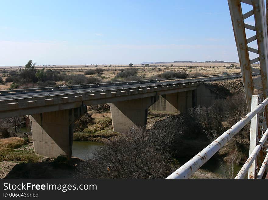 Bridge over a rivine