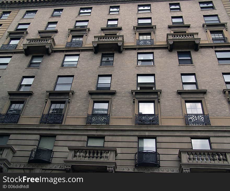 Shows outside wall of apartment building on beacon street in boston. Shows outside wall of apartment building on beacon street in boston