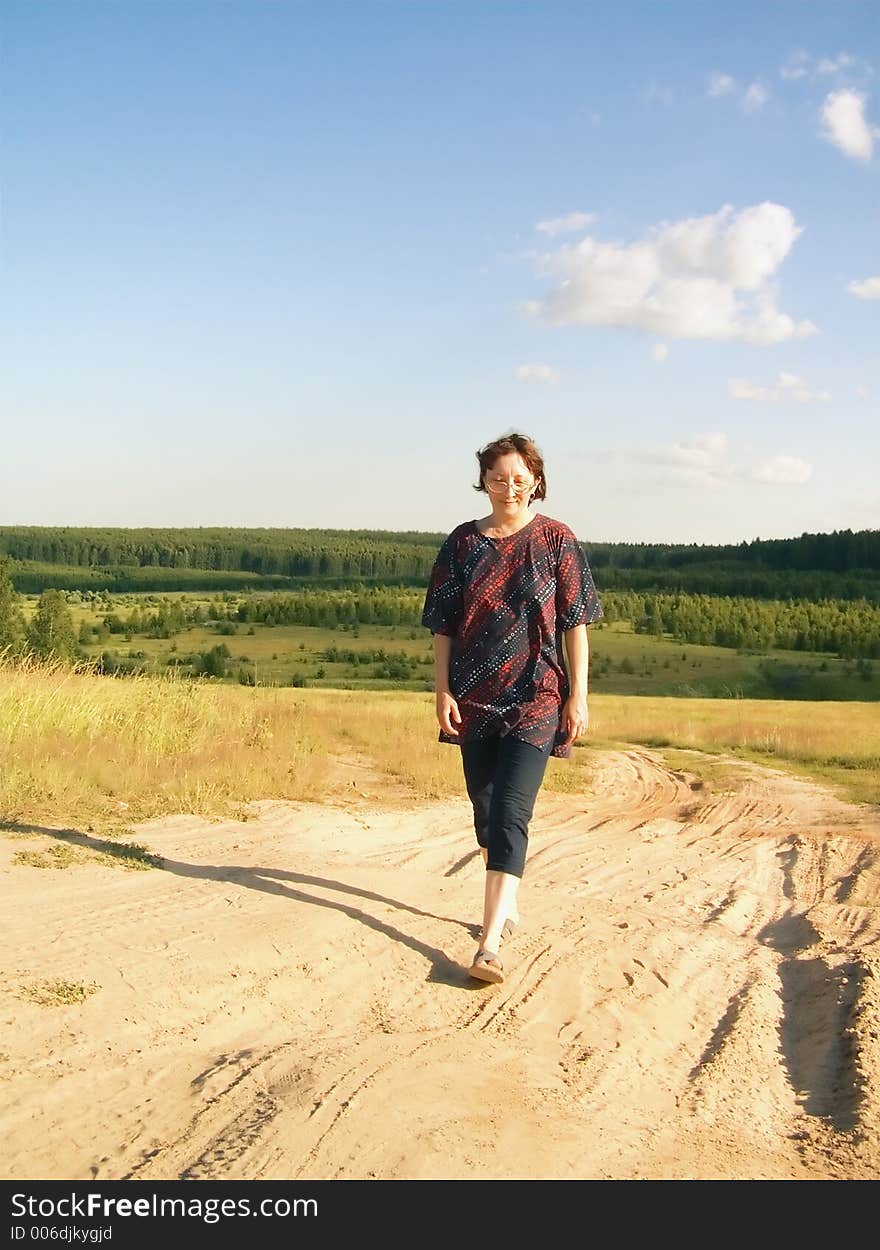 Woman In Field