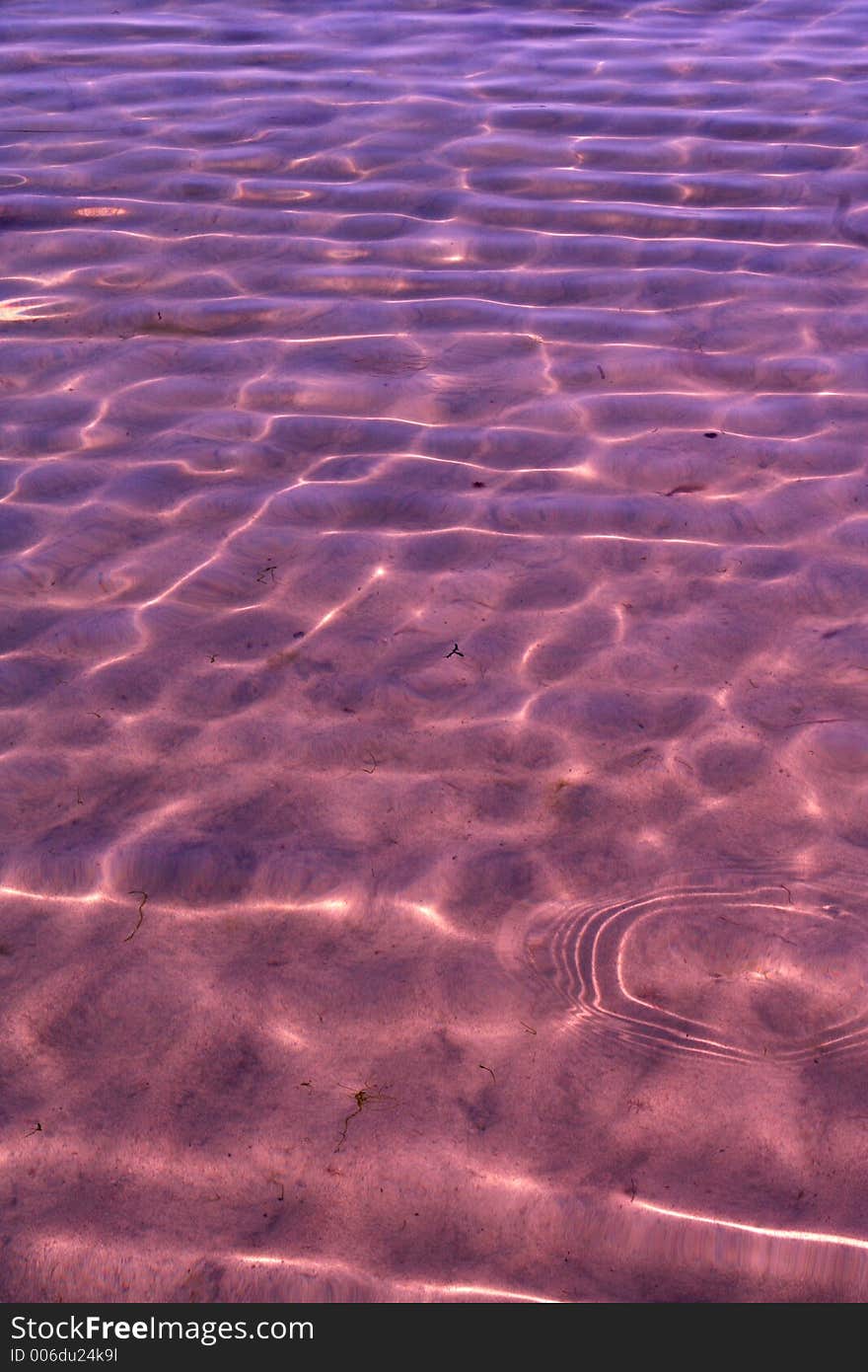 Sunbeames in the sea. Sunbeames in the sea