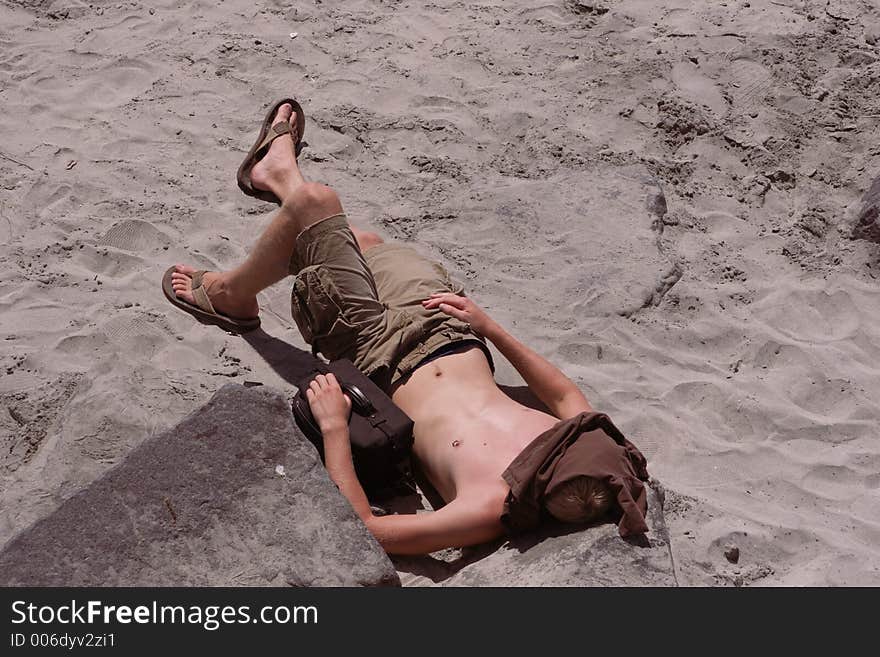 Man on Beach