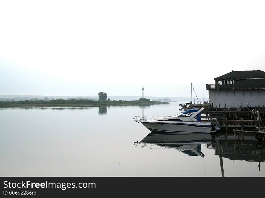 Boat on Jetti picture taken in the morning. Boat on Jetti picture taken in the morning