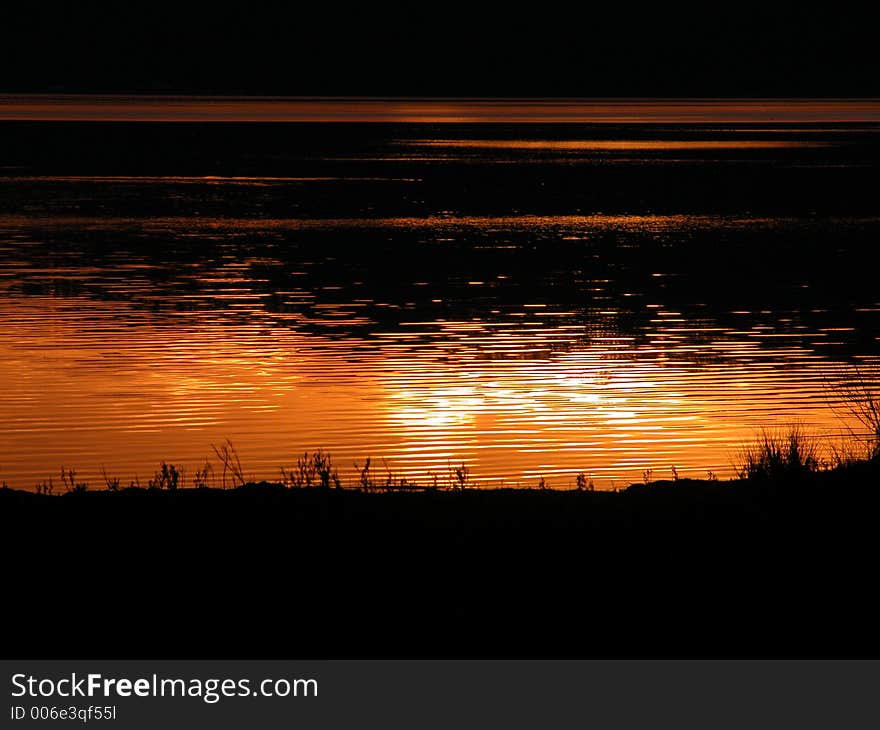 Sunset at Vico lake in Italy. Sunset at Vico lake in Italy