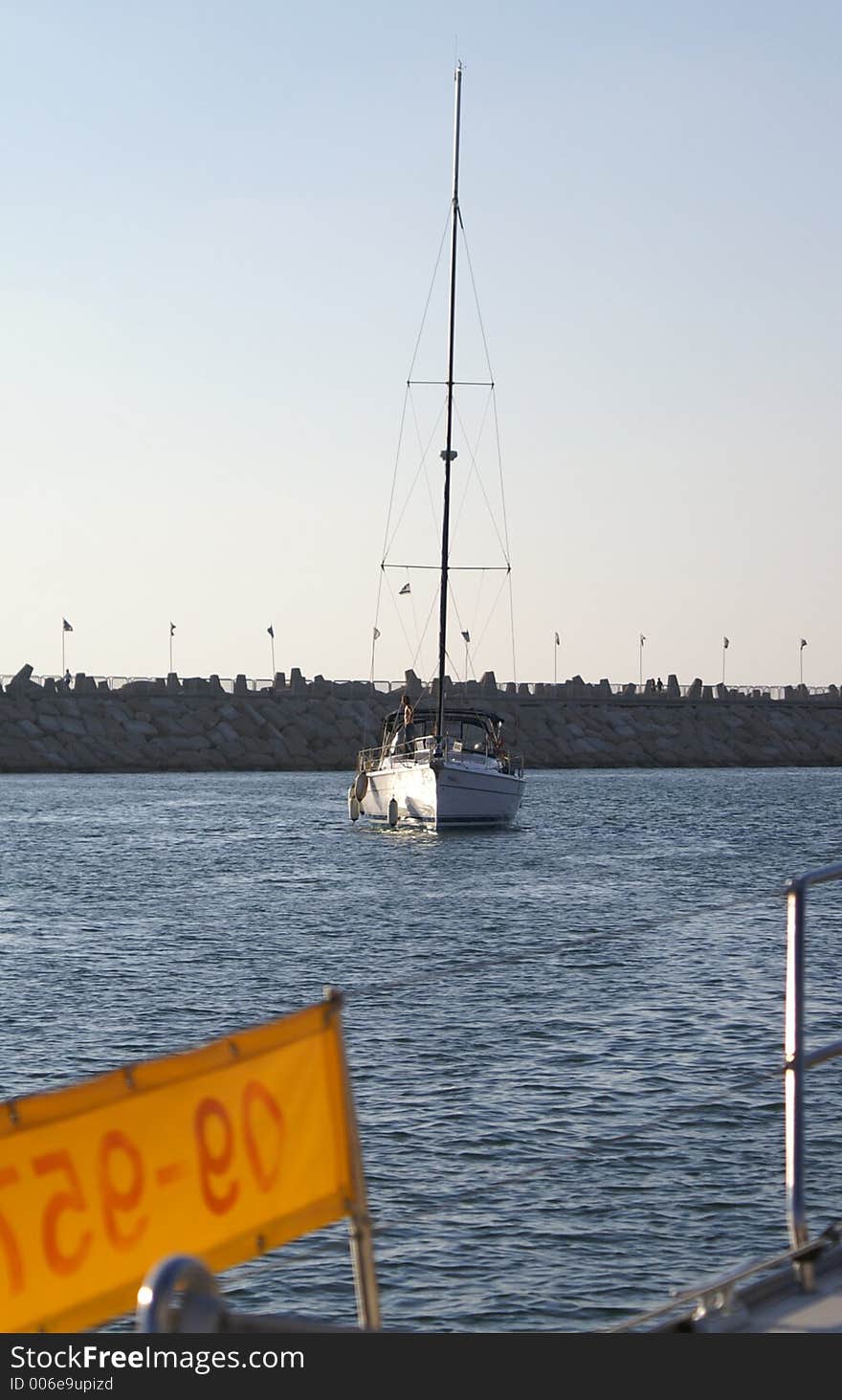 A Yacht in Herzlia marina