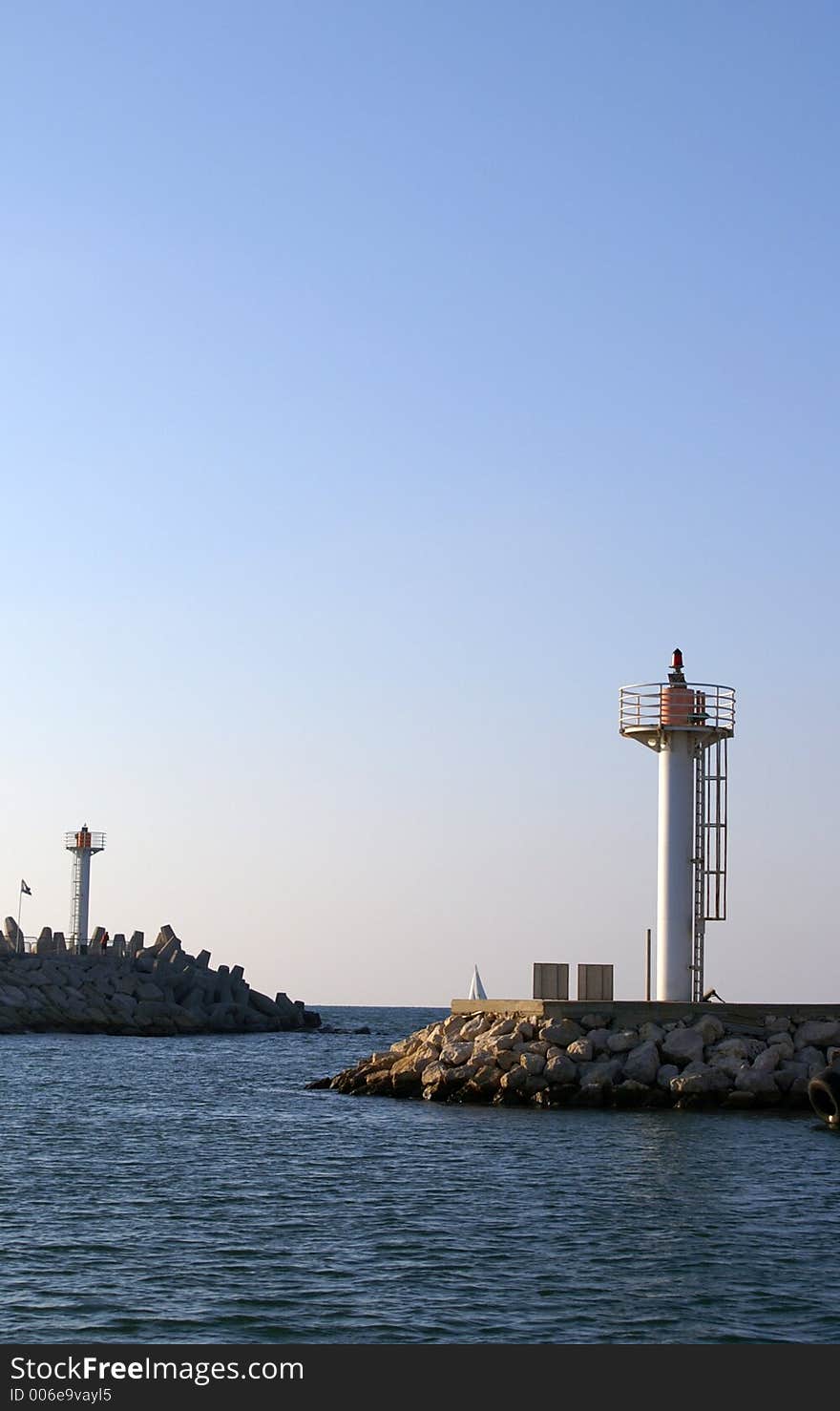 A lighthouse in Herzlia marina