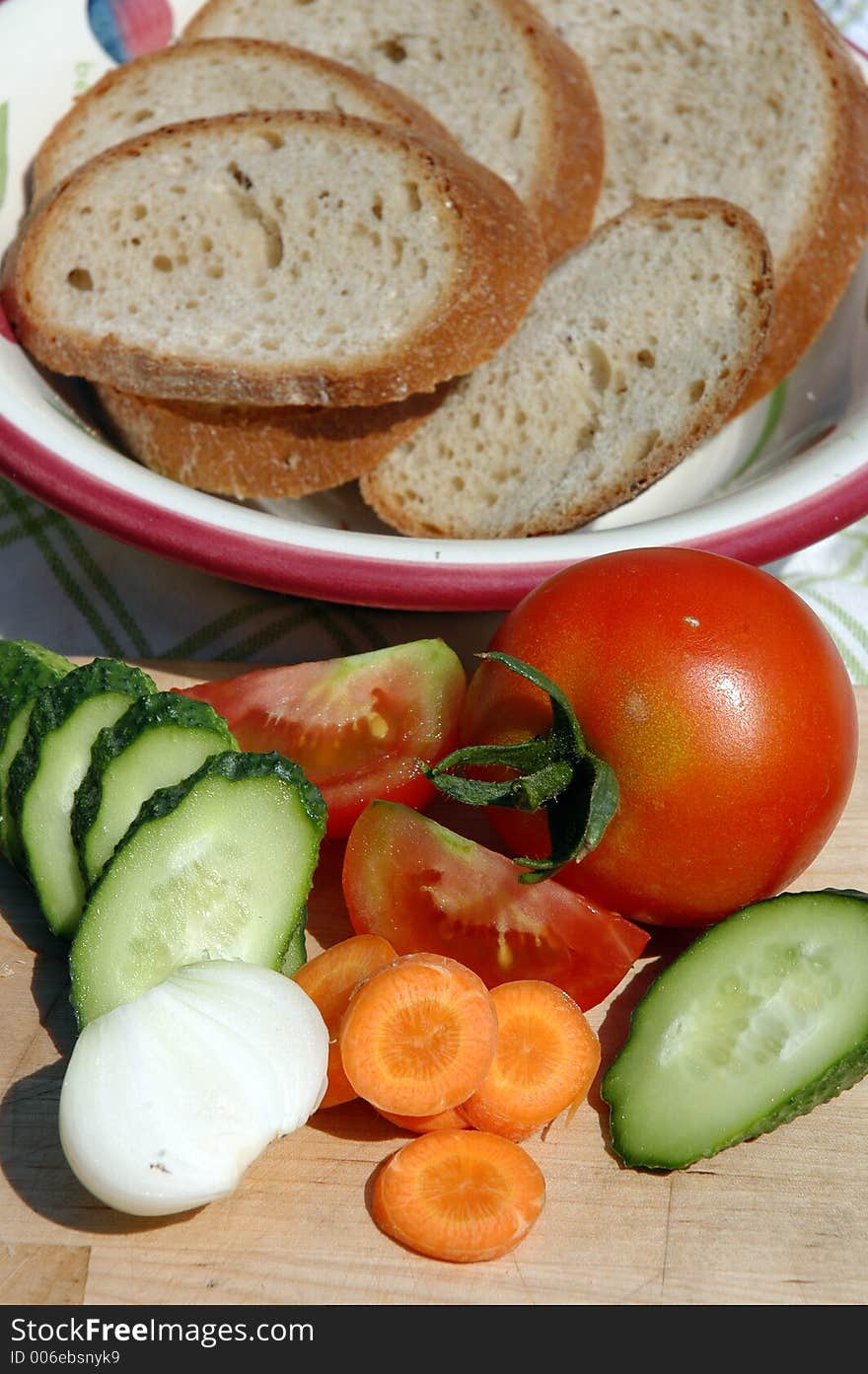 Healthy breakfast in garden