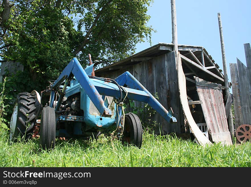 Tractor in a field