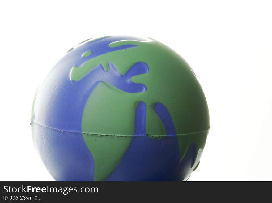 Globe Europe - Afrika - white background