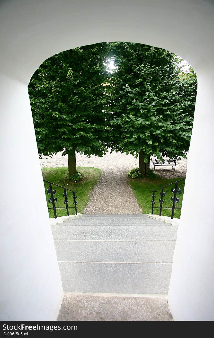 Stairway to church