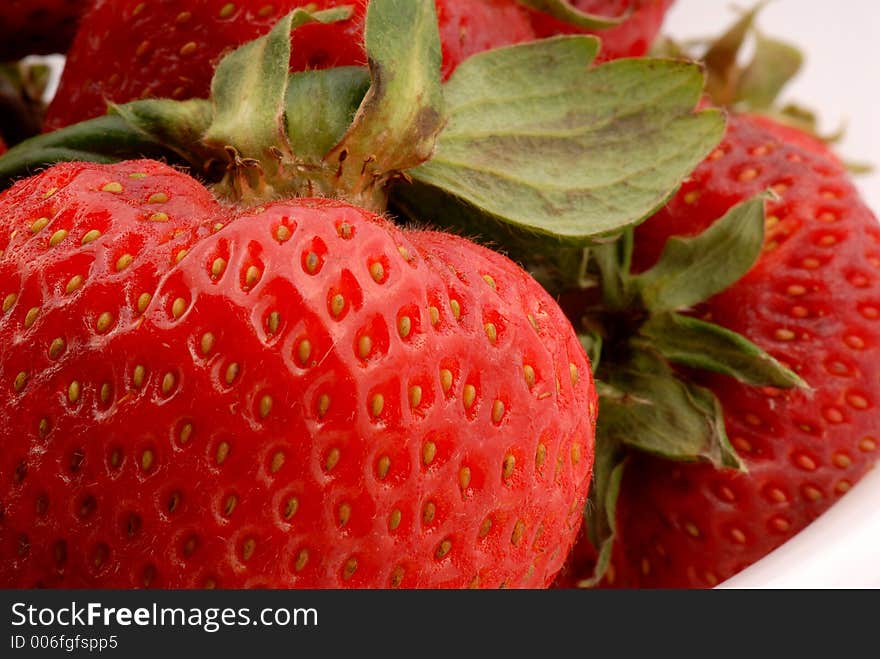 Macro photo of strawberries. Macro photo of strawberries