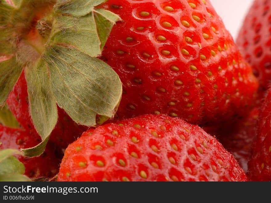 Macro photo of strawberries. Macro photo of strawberries