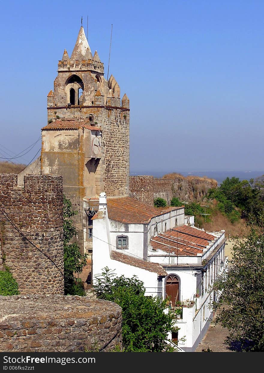 Castle of Montemor-o-Novo in Alentejo, district of Évora, Portugal.