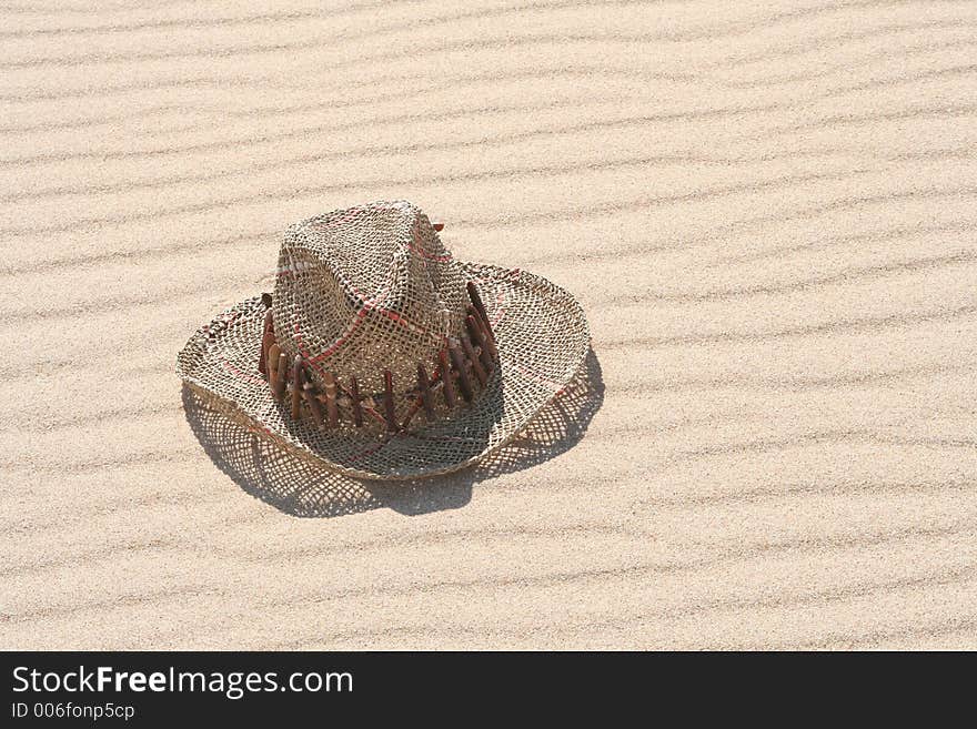 Hat in the sand