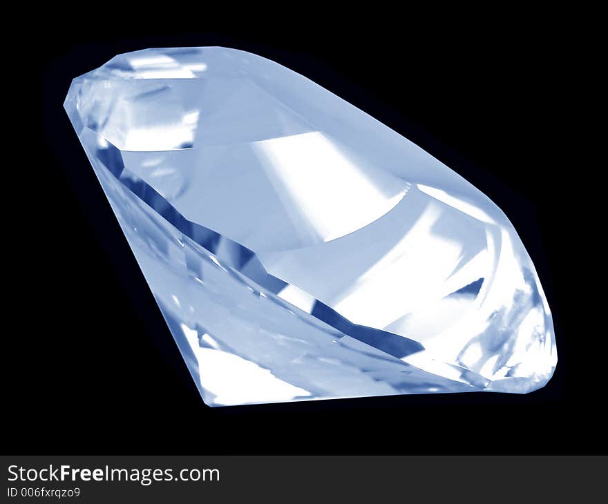 Blue Diamond Crystal (Side)