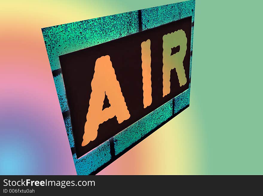 Sign with the word air