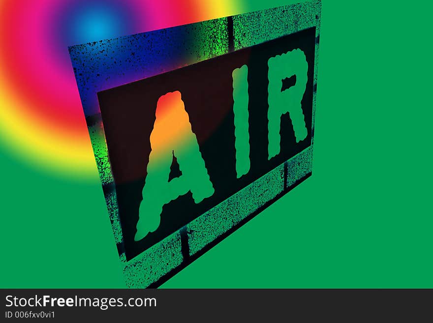 Sign with the word air