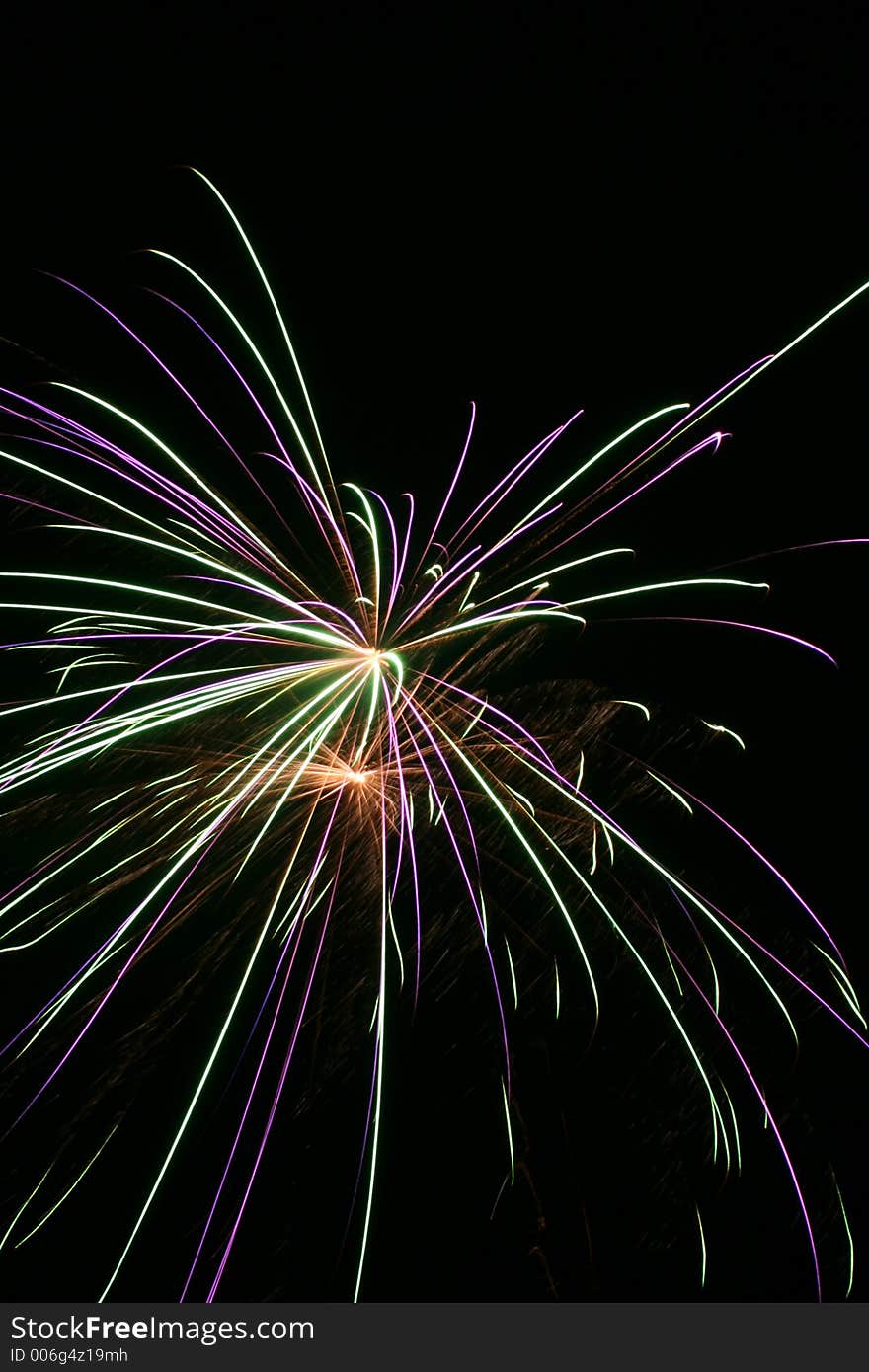 Fireworks at night