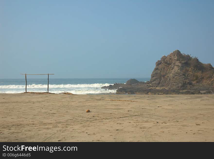 Beach of Chuquiapan, Michoacan, Mexico