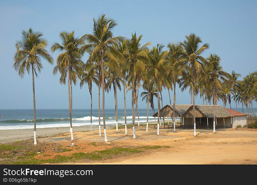 Beach of La Manzanilla, Michoacan, Mexico