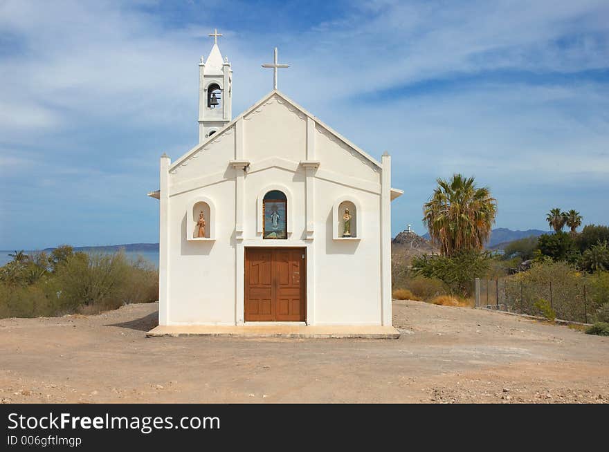 Church in Muleje, Baja California, Mexico