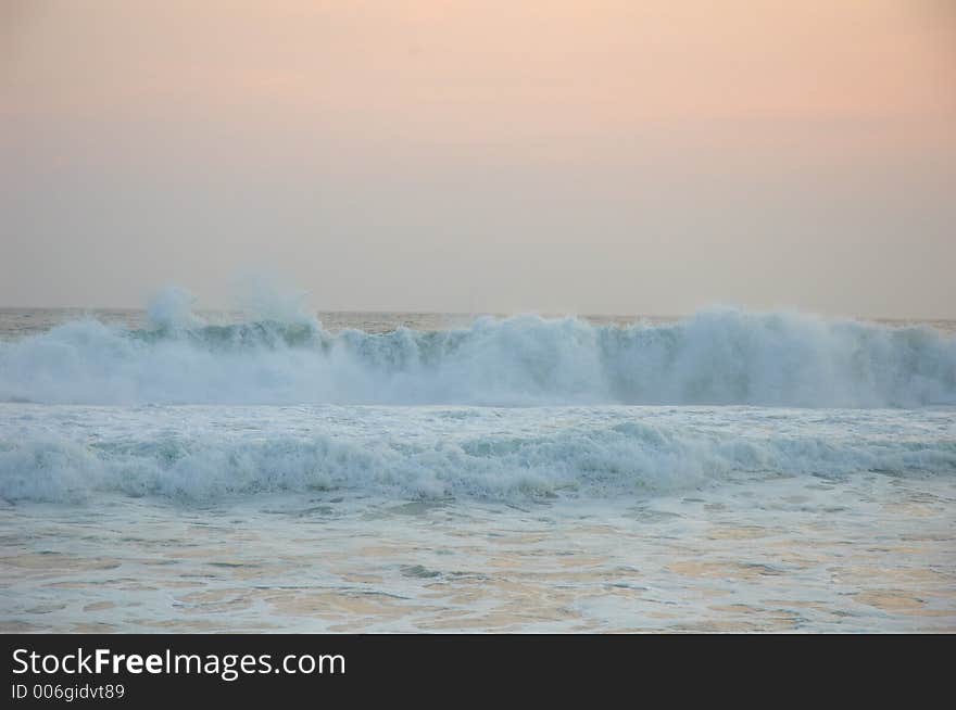 Waves in Puerto Escondido, Mexico