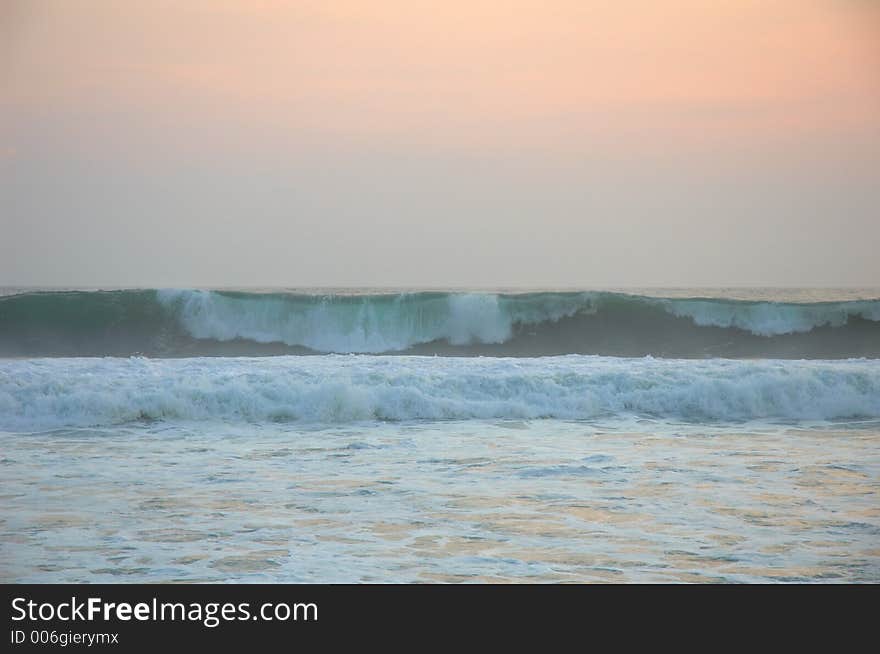 Waves in Puerto Escondido, Mexico