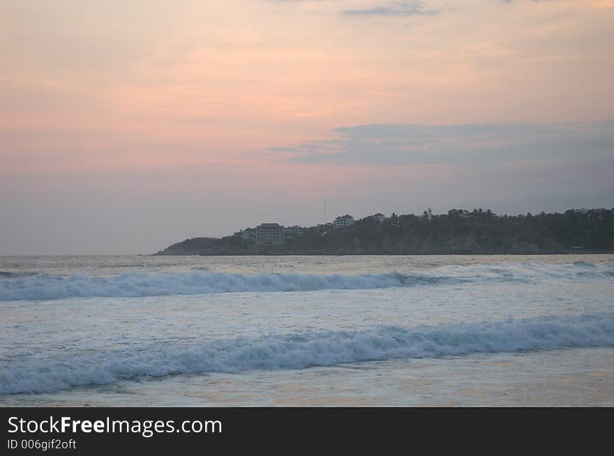 Waves in Puerto Escondido, Mexico