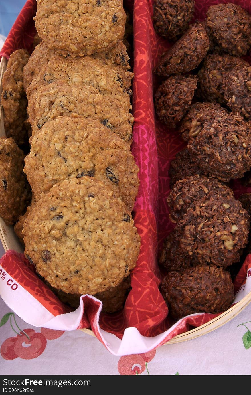 Fresh cookies at farmers' market. Fresh cookies at farmers' market