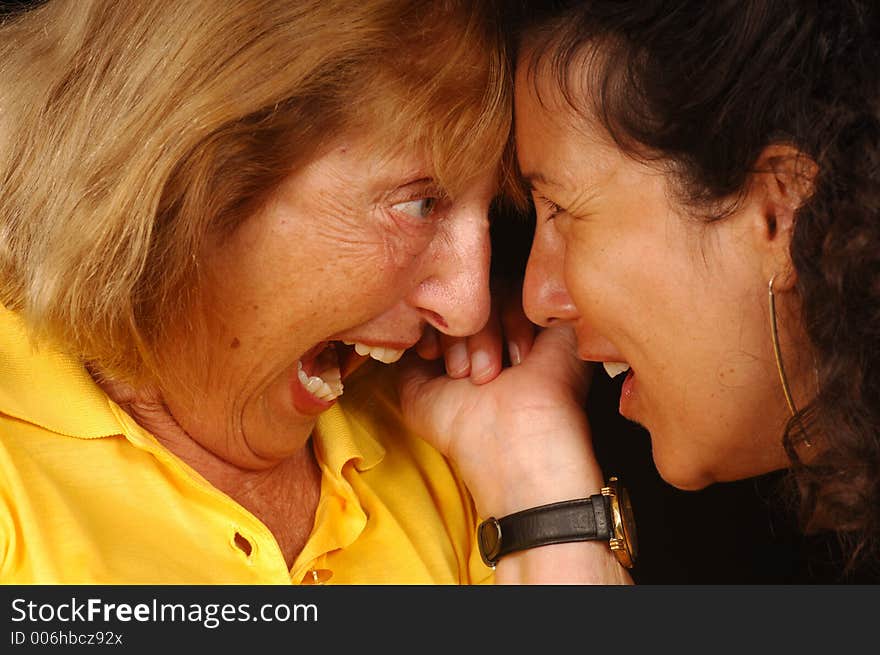 Mother yelling at daughter. Mother yelling at daughter