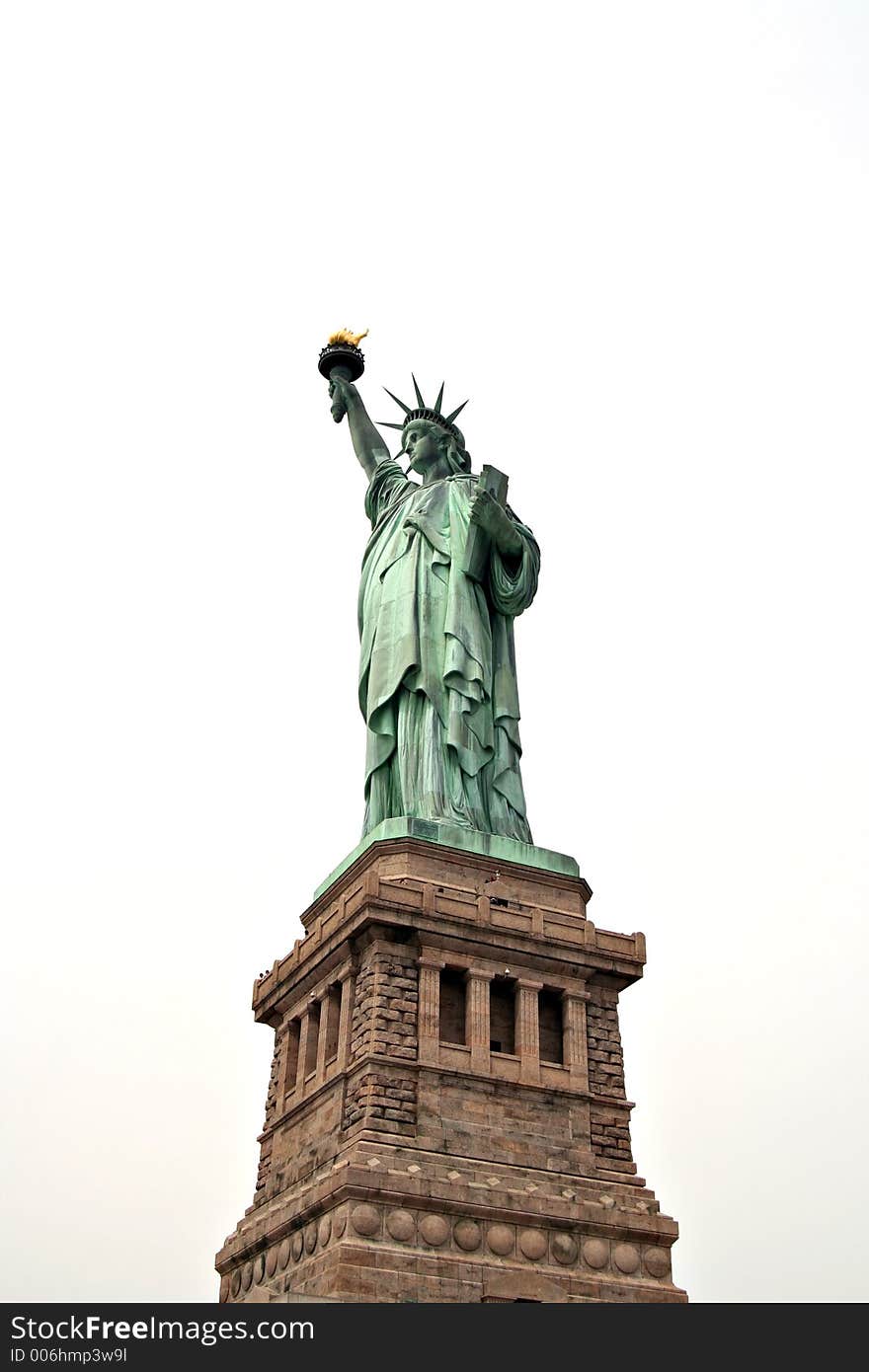 Statue of Liberty with white background. Statue of Liberty with white background