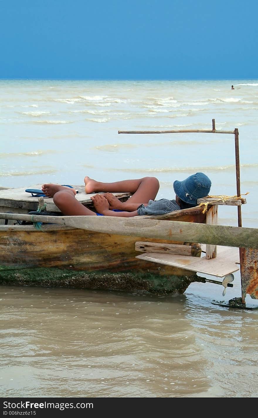 Sleeping in the boat