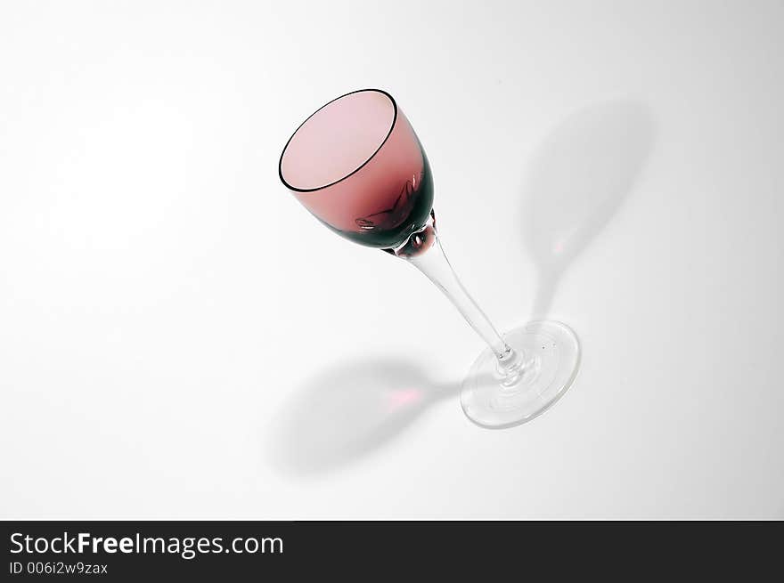 Red glass for wine