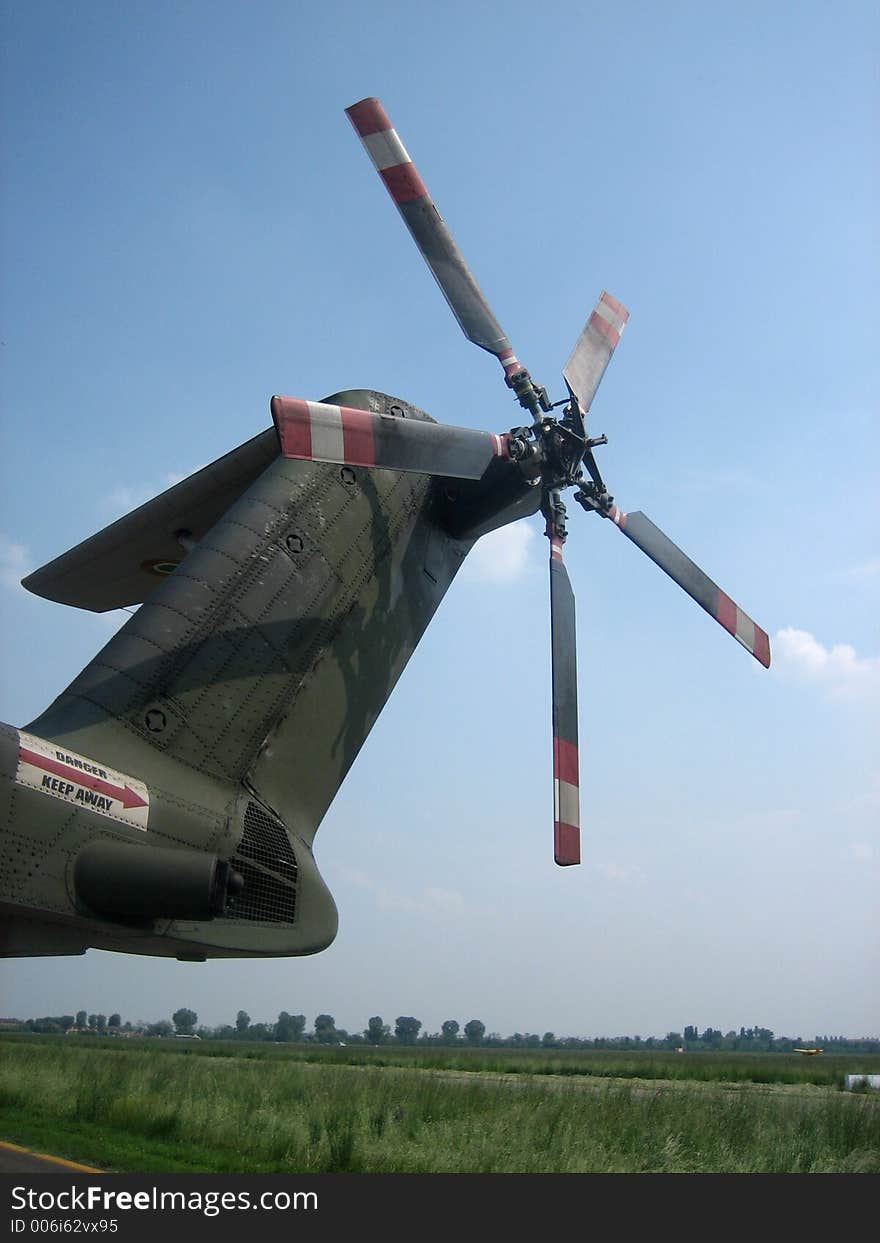 Italian military helicopter