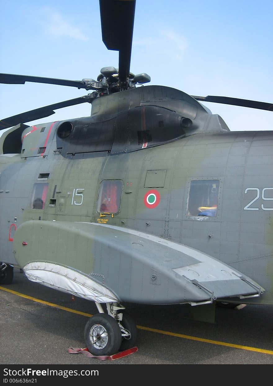 Italian military helicopter