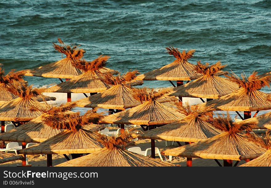 Umbrellas on the beach