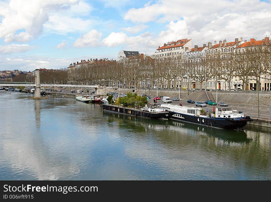 On the bank of the Rhone (France). On the bank of the Rhone (France)