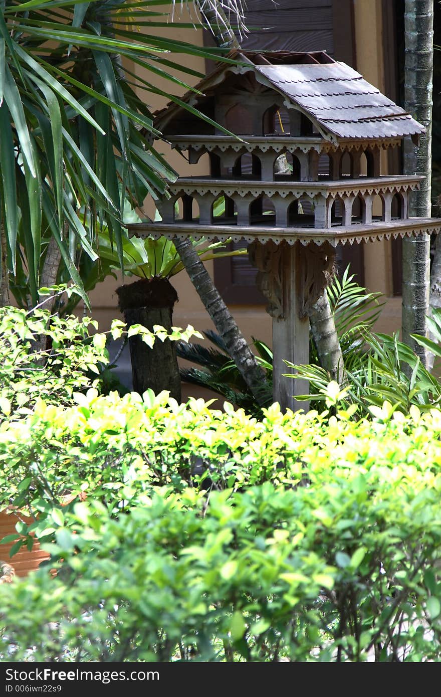 Large asian bird house